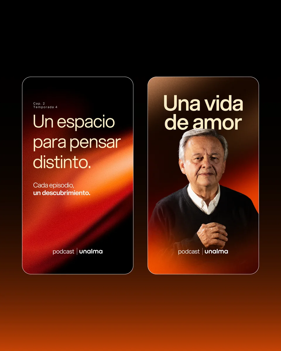 Historias del podcast: Un espacio para pensar distinto y Una vida de amor